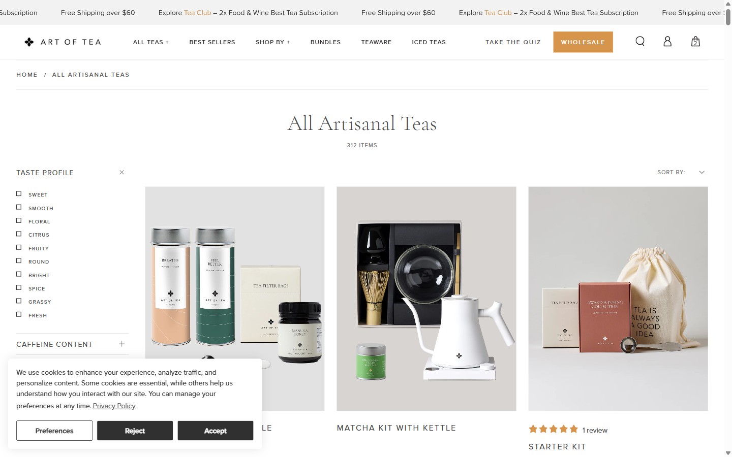 Art of Tea — Collection Filters