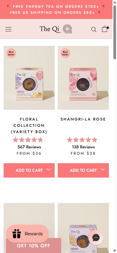 The Qi — Caffeine-Free Blooms Collection