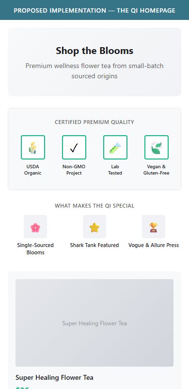 Proposed Implementation — The Qi Homepage